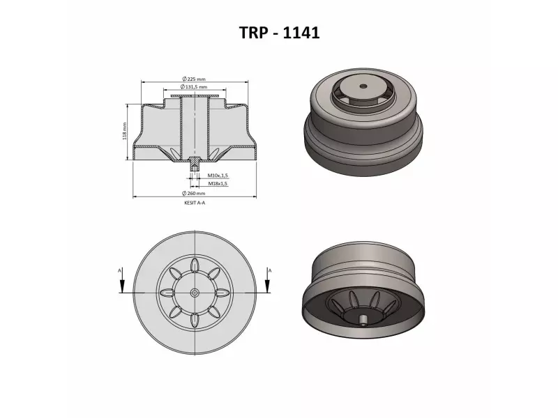 AİR SPRİNG LOWER PİSTON