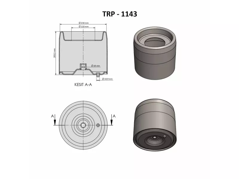 AİR SPRİNG LOWER PİSTON