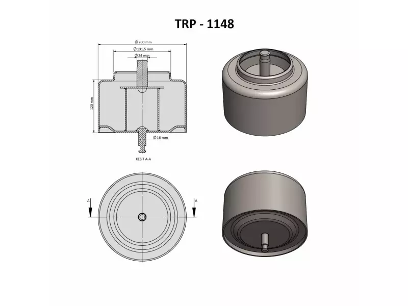 AİR SPRİNG LOWER PİSTON
