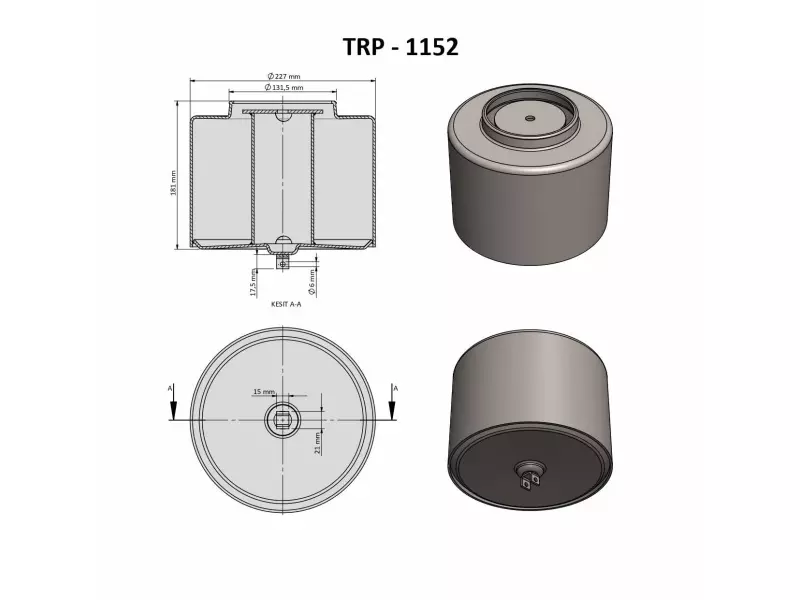 VOLVO  AİR SPRİNG LOWER PİSTON