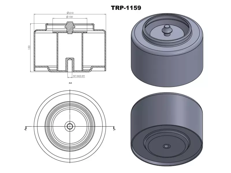 DAF AIR SPRING LOWER PISTON