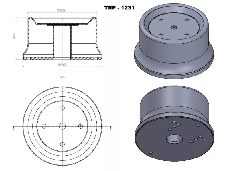 AIR SPRING LOWER PISTON