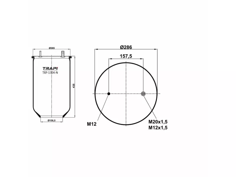 AIR SPRING WITHOUT PISTON