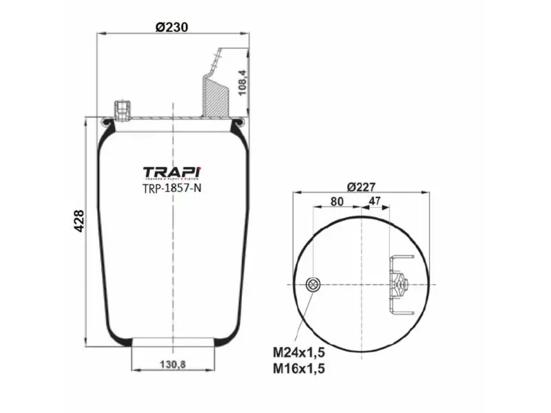 AIR SPRING WITHOUT PISTON