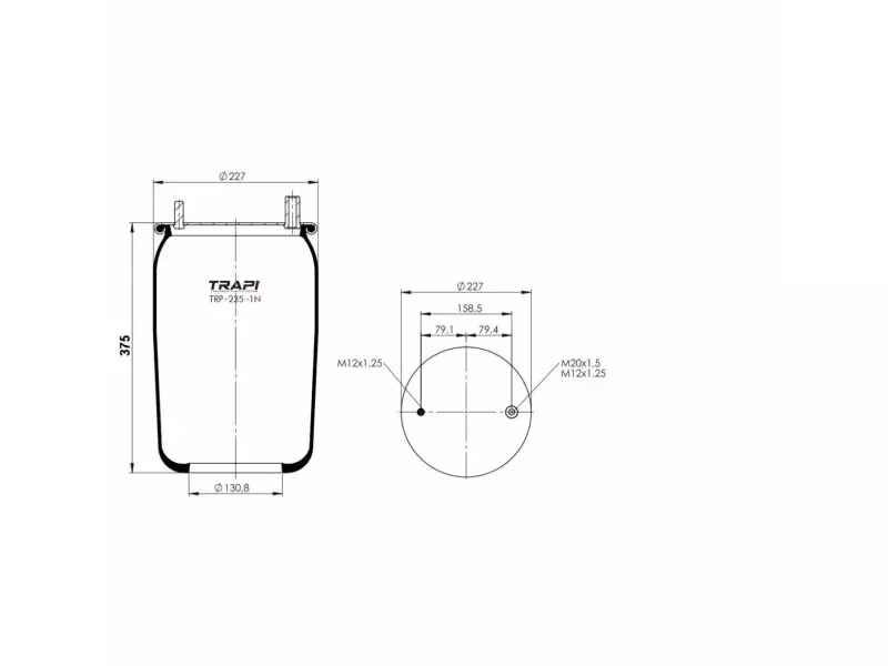 AIR SPRING WITHOUT PISTON