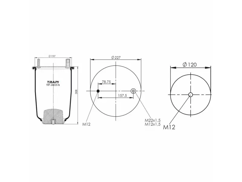 AIR SPRING WITHOUT PISTON