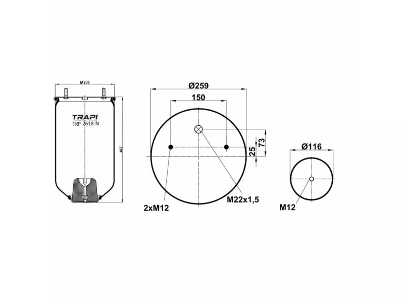 AIR SPRING WITHOUT PISTON