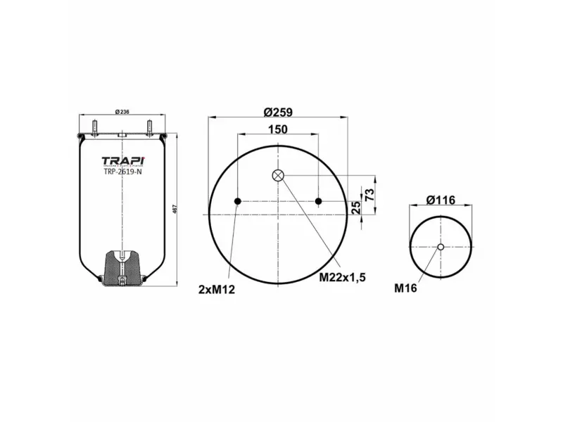 AIR SPRING WITHOUT PISTON