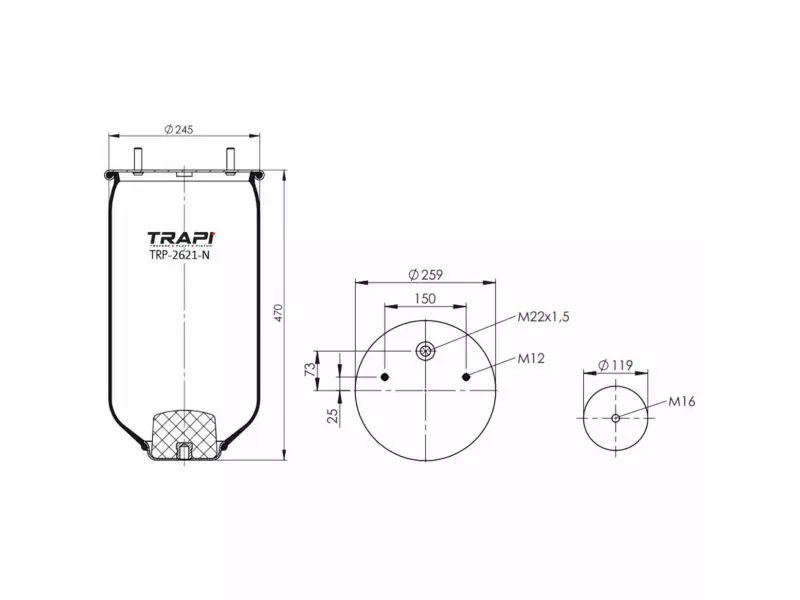 AIR SPRING WITHOUT PISTON