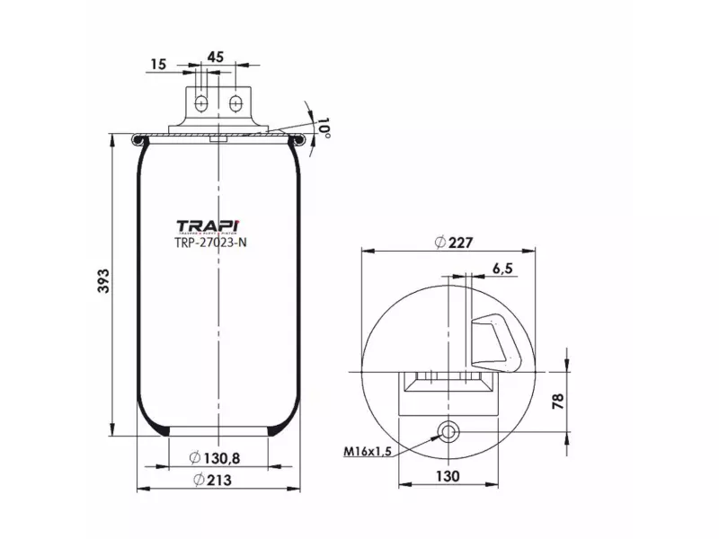 AIR SPRING WITHOUT PISTON