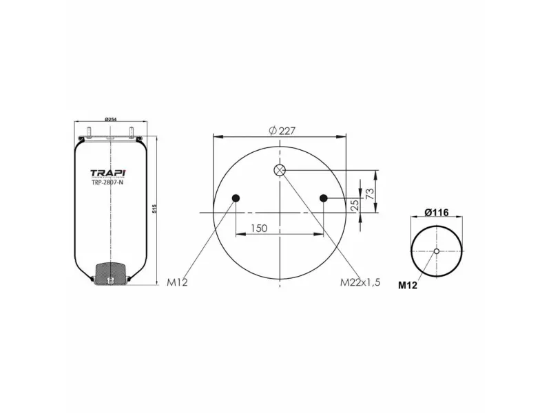 AIR SPRING WITHOUT PISTON