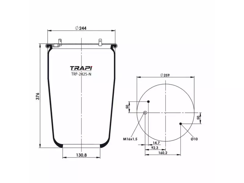 AIR SPRING WITHOUT PISTON