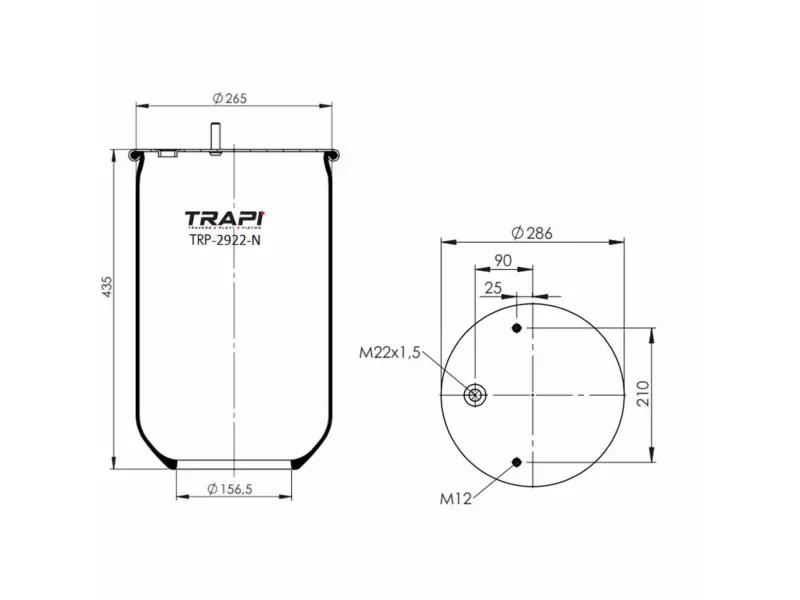 AIR SPRING WITHOUT PISTON