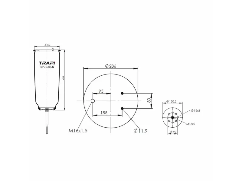 AIR SPRING WITHOUT PISTON