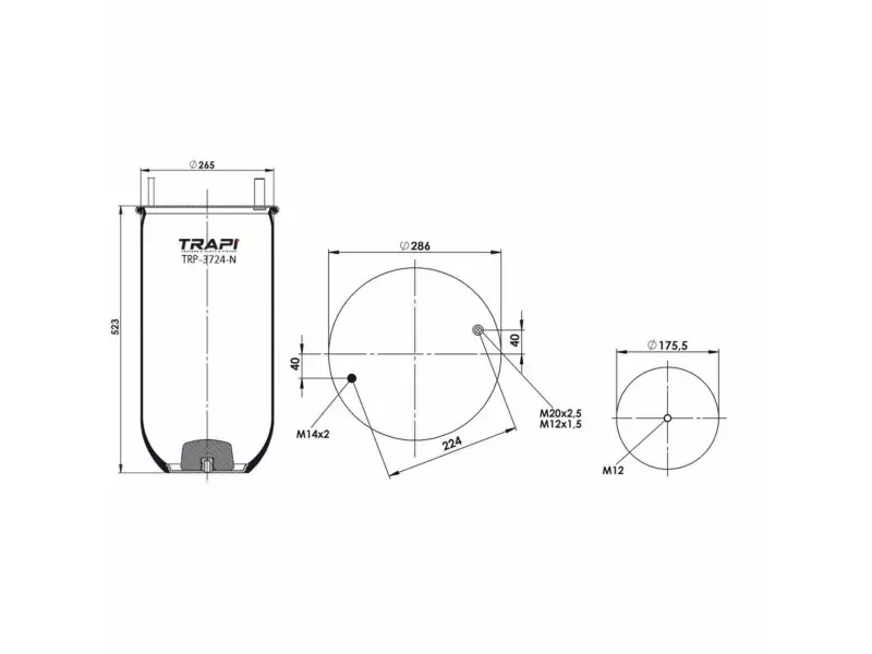 AIR SPRING WITHOUT PISTON