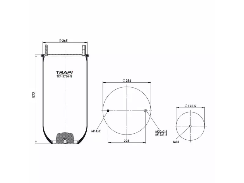 AIR SPRING WITHOUT PISTON