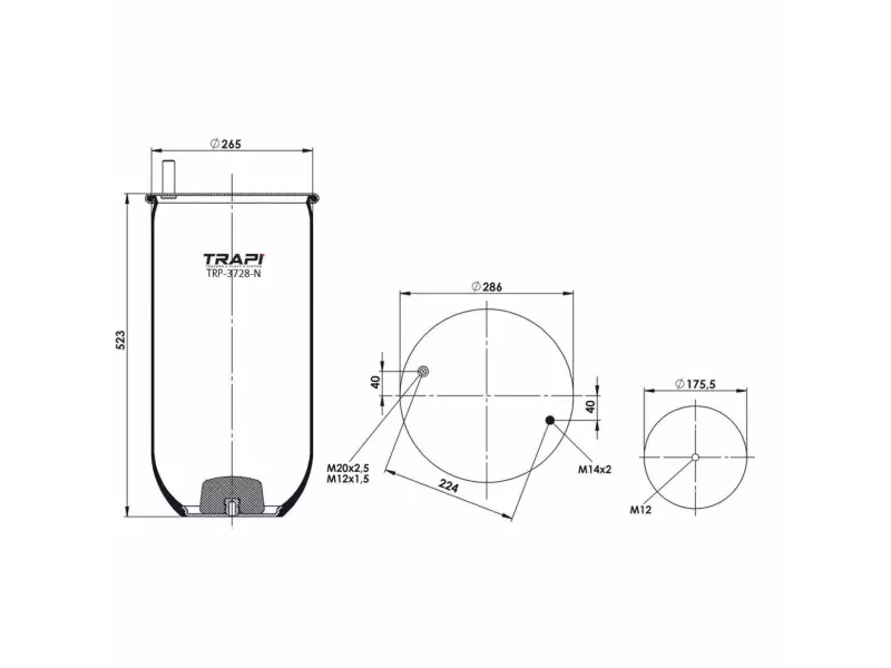 AIR SPRING WITHOUT PISTON