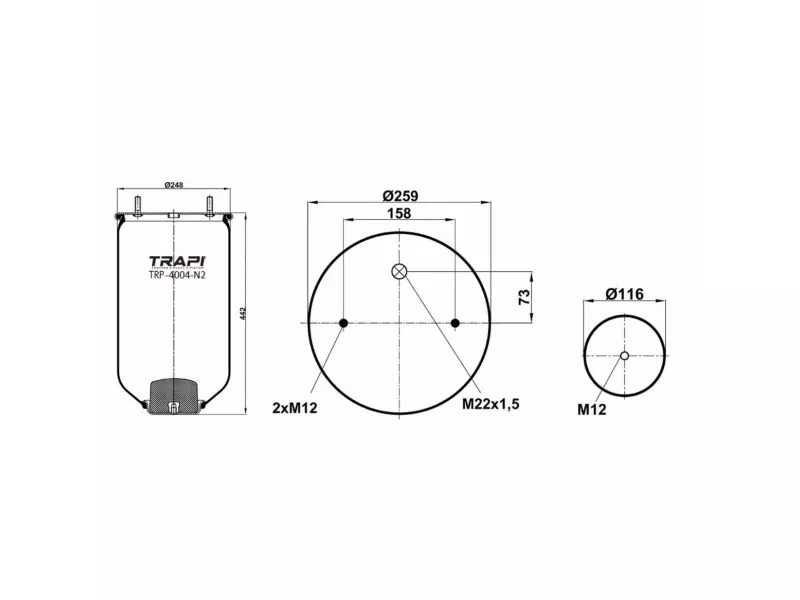 AIR SPRING WITHOUT PISTON