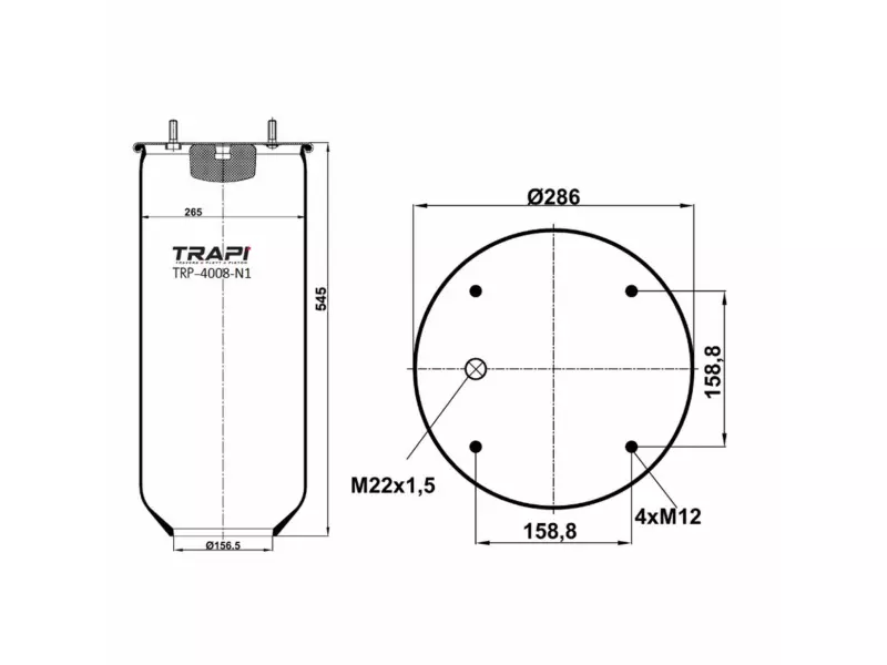 AIR SPRING WITHOUT PISTON