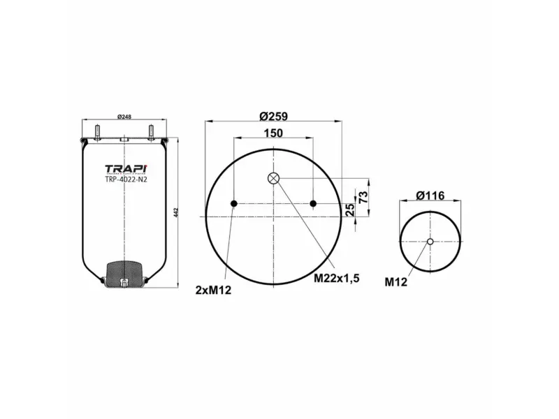 AIR SPRING WITHOUT PISTON