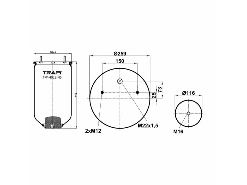 AIR SPRING WITHOUT PISTON