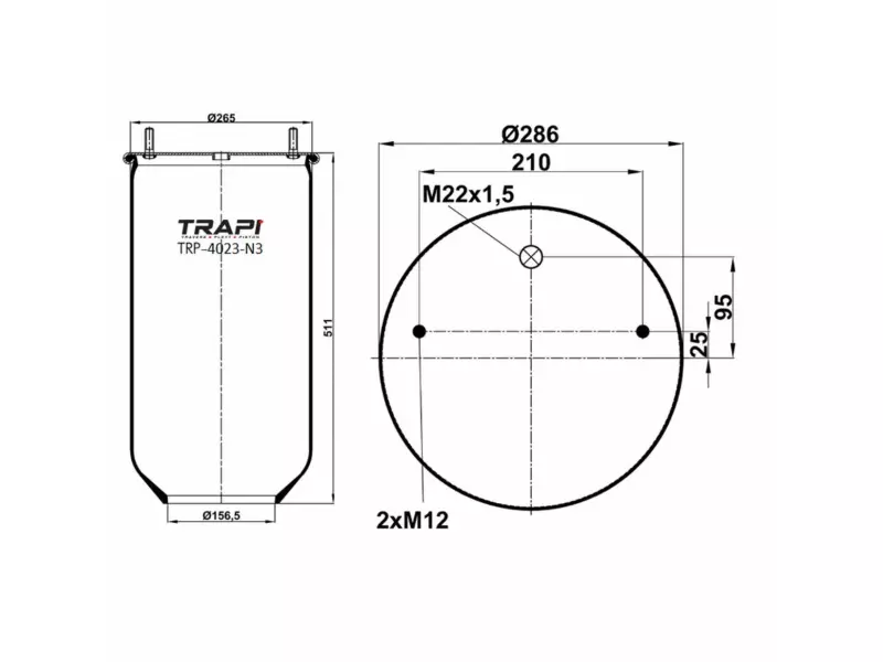 AIR SPRING WITHOUT PISTON