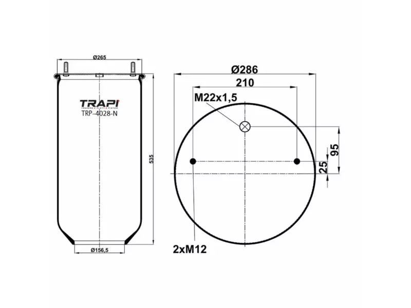AIR SPRING WITHOUT PISTON