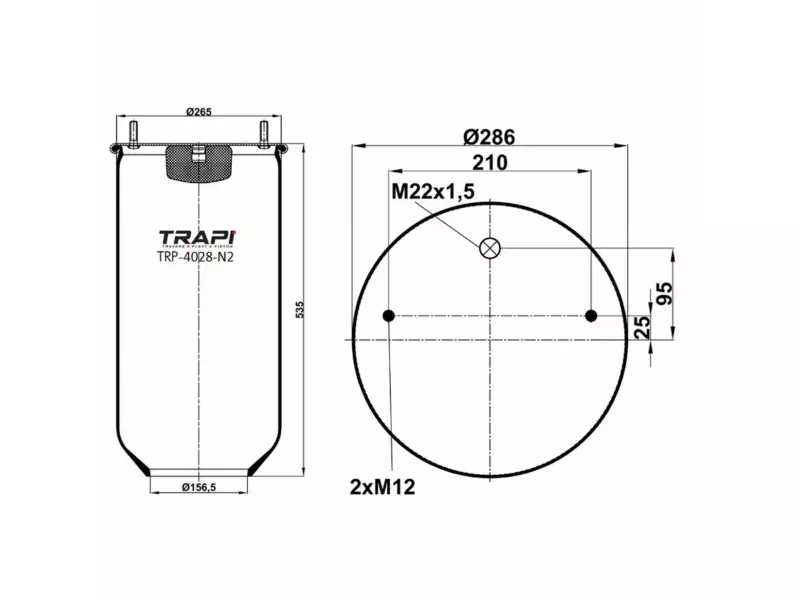 AIR SPRING WITHOUT PISTON