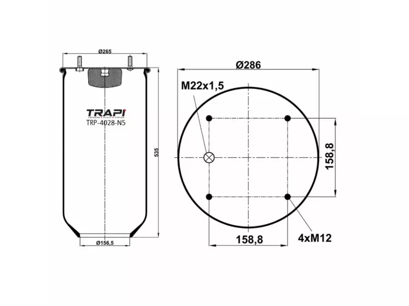 AIR SPRING WITHOUT PISTON