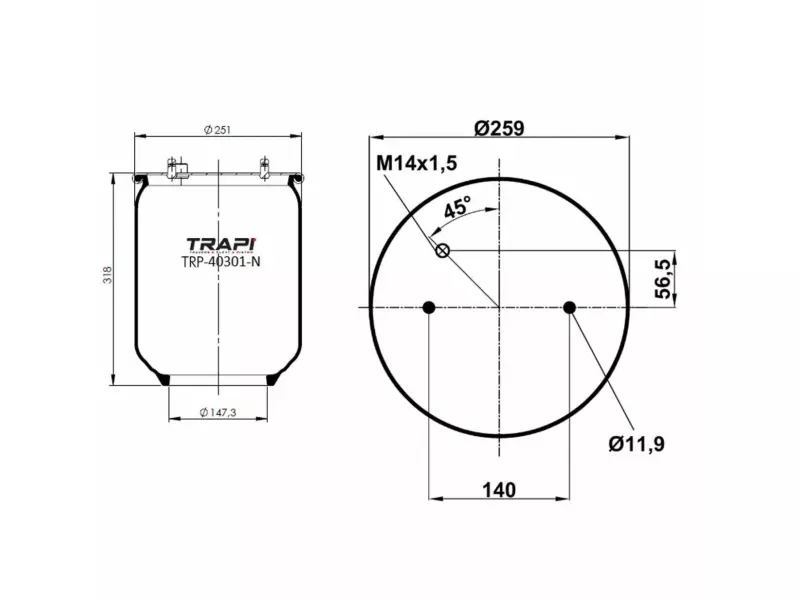 AIR SPRING WITHOUT PISTON