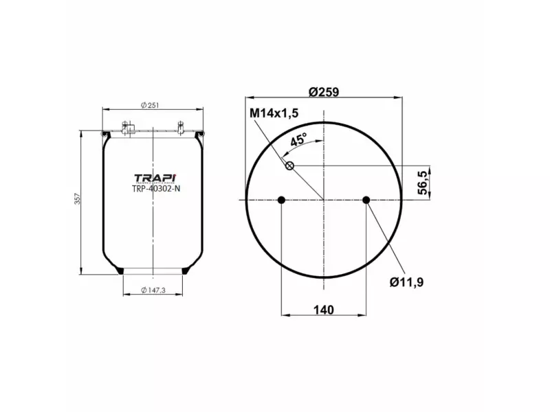 AIR SPRING WITHOUT PISTON