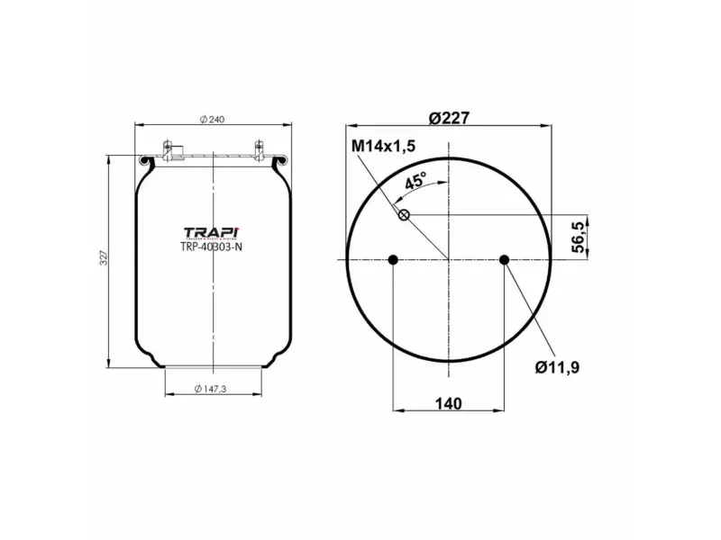 AIR SPRING WITHOUT PISTON