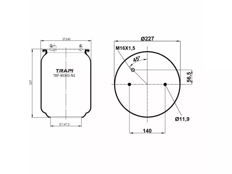 AIR SPRING WITHOUT PISTON