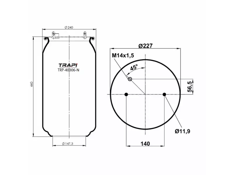AIR SPRING WITHOUT PISTON