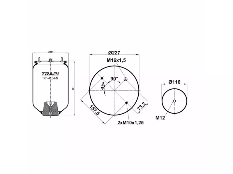 AIR SPRING WITHOUT PISTON