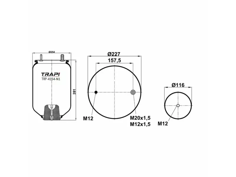 AIR SPRING WITHOUT PISTON