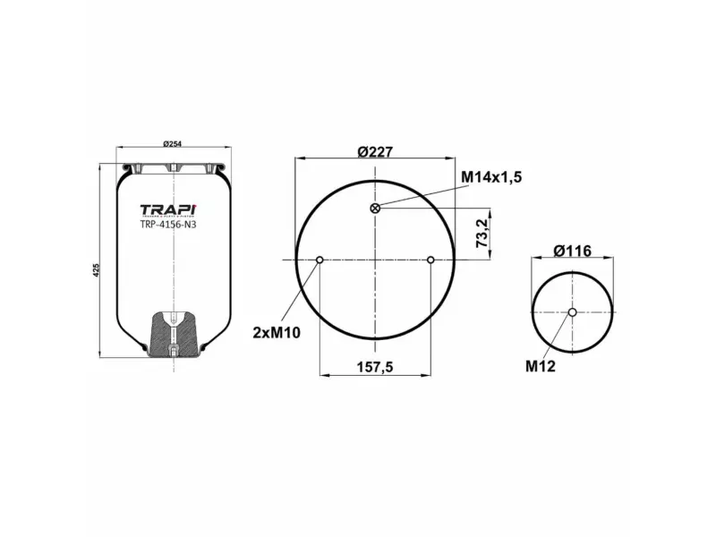 AIR SPRING WITHOUT PISTON