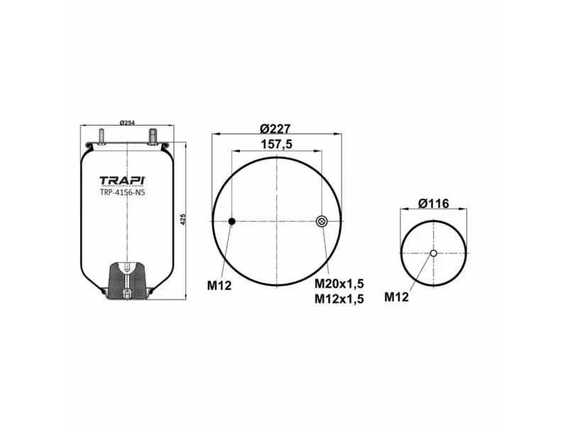 AIR SPRING WITHOUT PISTON