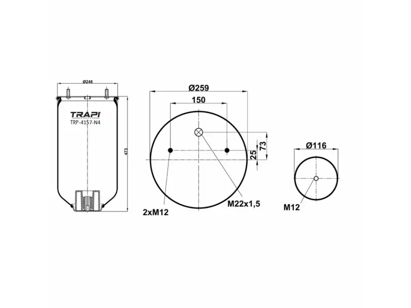 AIR SPRING WITHOUT PISTON