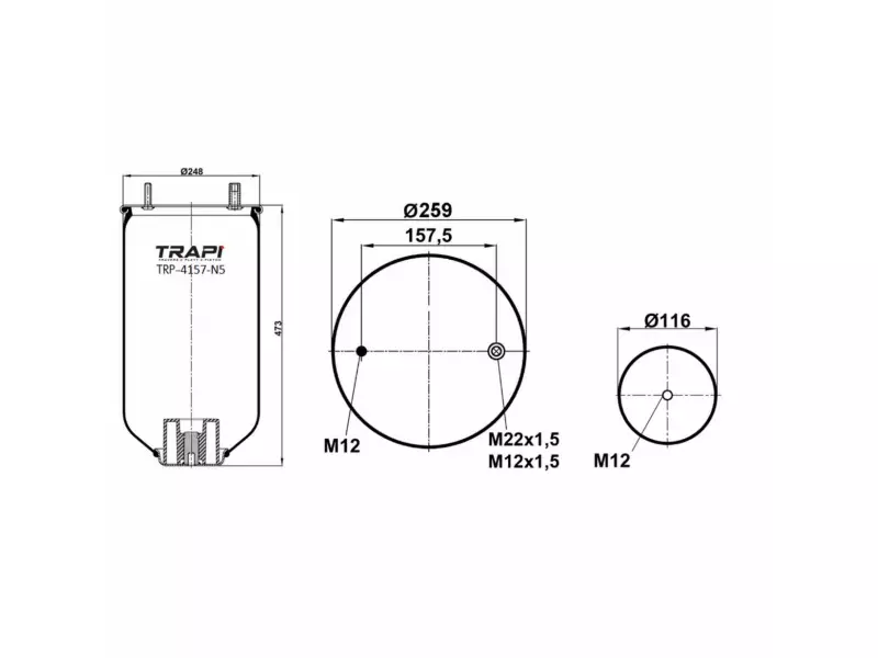 AIR SPRING WITHOUT PISTON