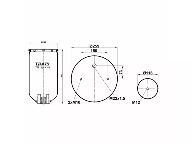 AIR SPRING WITHOUT PISTON