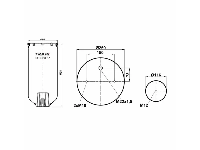 AIR SPRING WITHOUT PISTON
