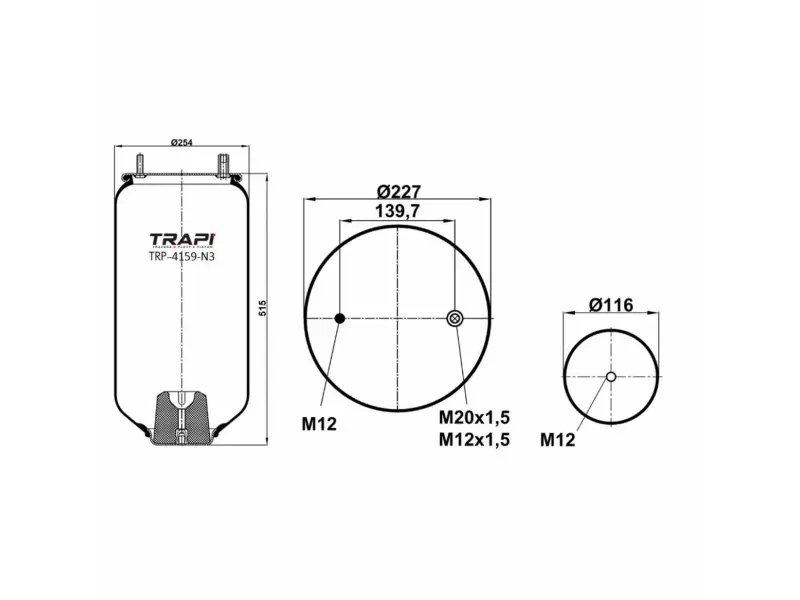 AIR SPRING WITHOUT PISTON