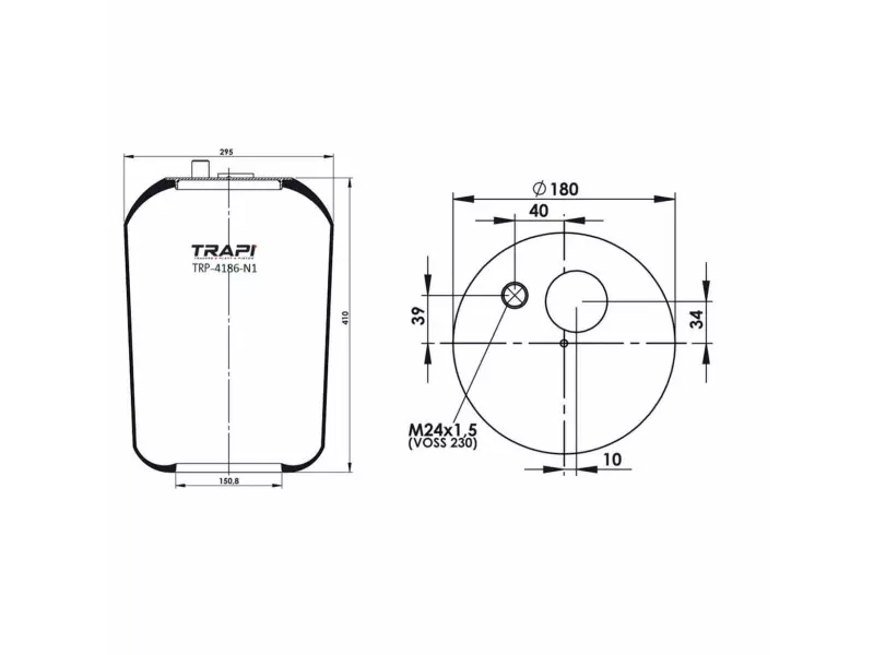 AIR SPRING WITHOUT PISTON