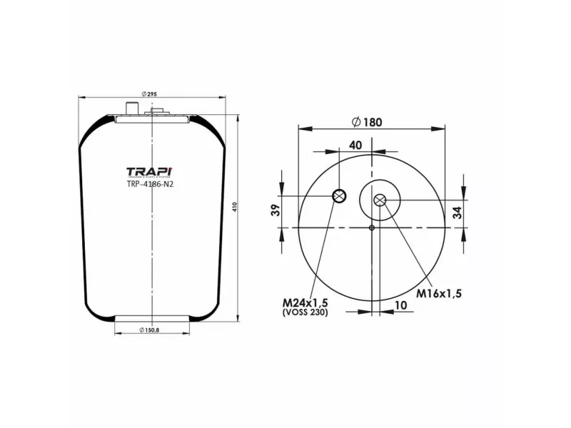 AIR SPRING WITHOUT PISTON