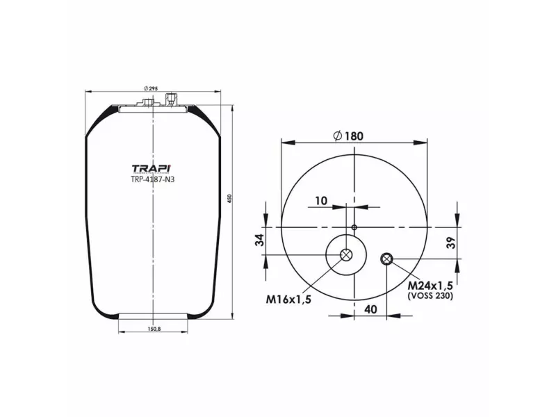 AIR SPRING WITHOUT PISTON