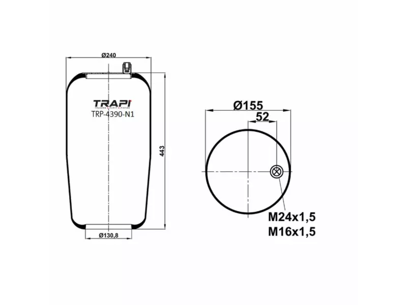 AIR SPRING WITHOUT PISTON