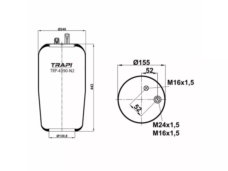 AIR SPRING WITHOUT PISTON