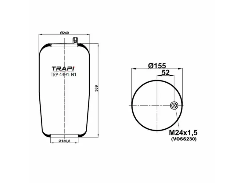 AIR SPRING WITHOUT PISTON
