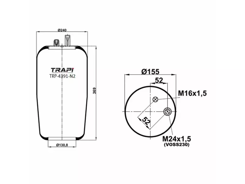 AIR SPRING WITHOUT PISTON